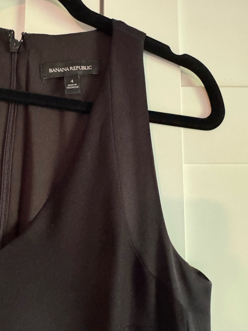 Banana Republic Black Sleeveless Wide-Leg Jumpsuit